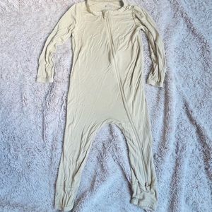Kyte Baby Zippered Romper 18-24 Months Wheat GUC